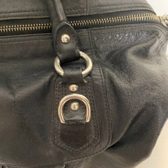 Coach Black Women's Satchel Doctors Bag Shoulder Bag Large - Picture 7 of 12